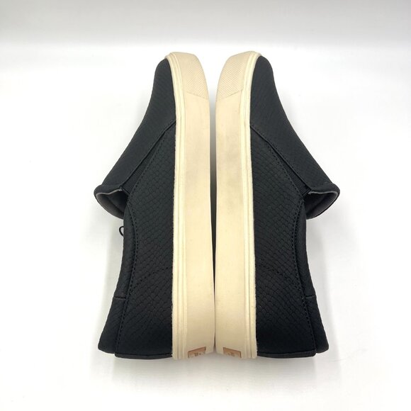 Dr Scholls Womens Size 9.5 Max Zip‎ Black Faux Snakeskin Sneakers Shoes - Picture 7 of 12